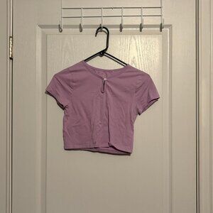 PacSun Women's Purple and Pink Shirt